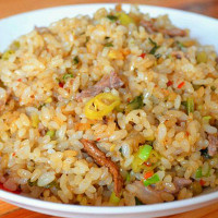 Arroz salteados con ternera