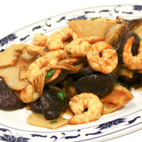 Langostino con bambú y setas China