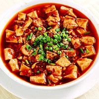 Toufu con salsa picante
