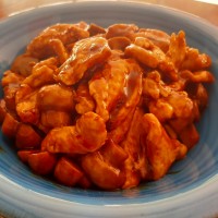 Pollo con champiñones